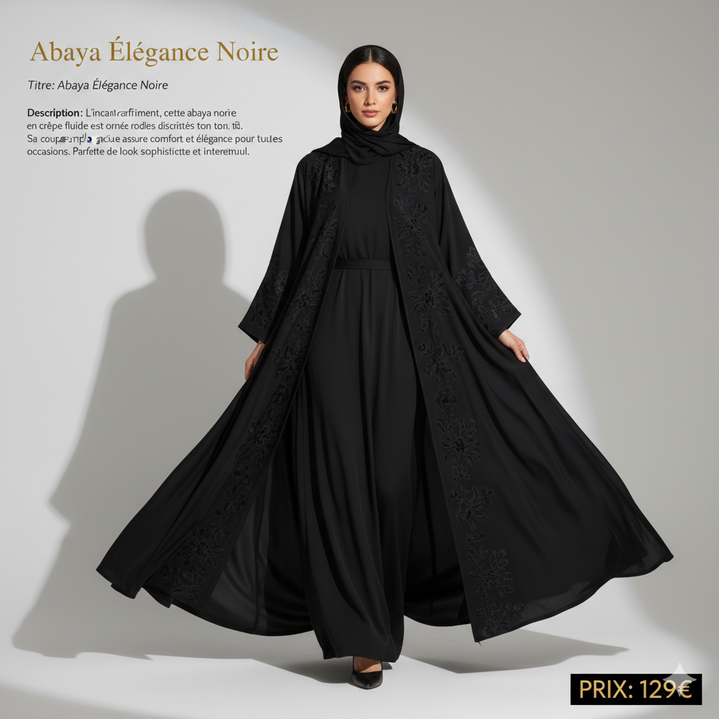 Abaya Élégance Noire