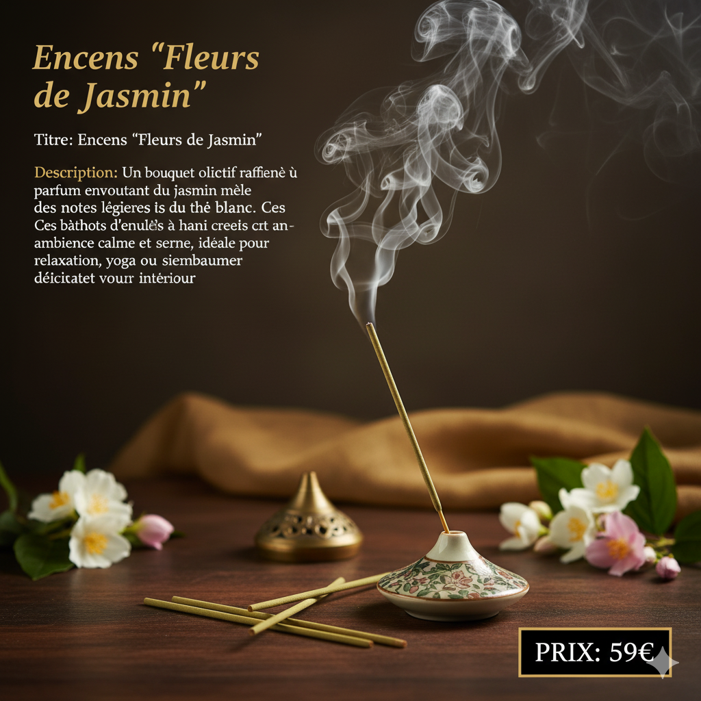 Encens "Fleurs de Jasmin"