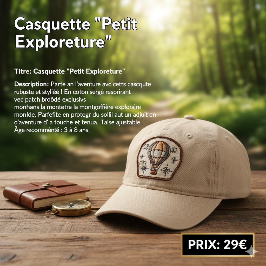 Casquette "Petit Explorateur"
